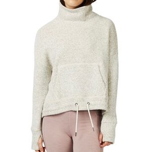 NWOT Sweaty Betty Restful Boucle Sweatshirt in Lily White, Small